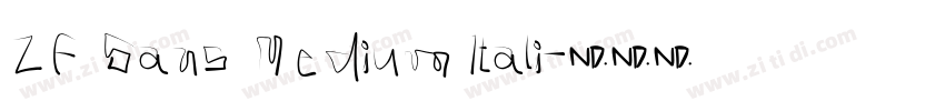 ZF Sans Medium Itali字体转换